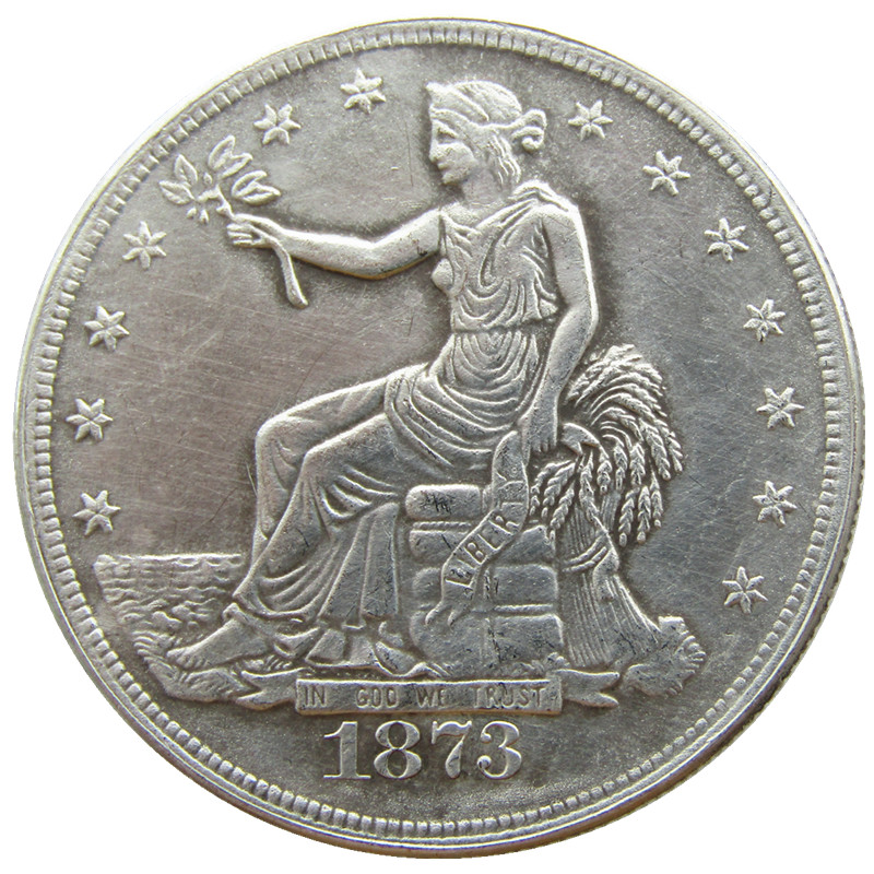 90% Silver US Trade Dollar 1873-P-S-CC NEW/OLD COLOR Craft Copy Coin Brass Ornaments home decoration accessories
90% Silver US Trade Dollar 1873-P-S-CC NEW/OLD COLOR Craft Copy Coin Brass Ornaments home decoration accessories