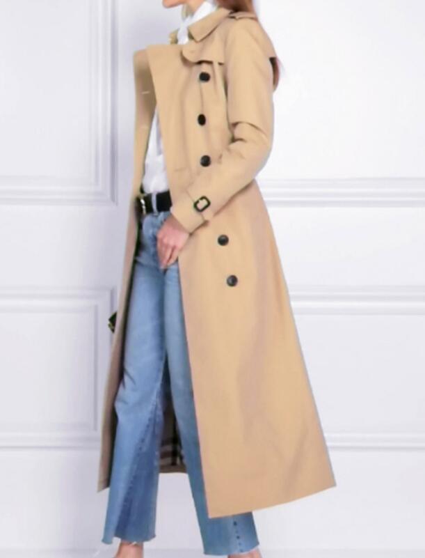 Women' Trench Coats -6XL / Spring Women Fashion Personalized Custom Over-the-knee Long Classic Double-breasted Handsome Windbreaker Jacket, Black
Women' Trench Coats -6XL / Spring Women Fashion Personalized Custom Over-the-knee Long Classic Double-breasted Handsome Windbreaker Jacket, Black