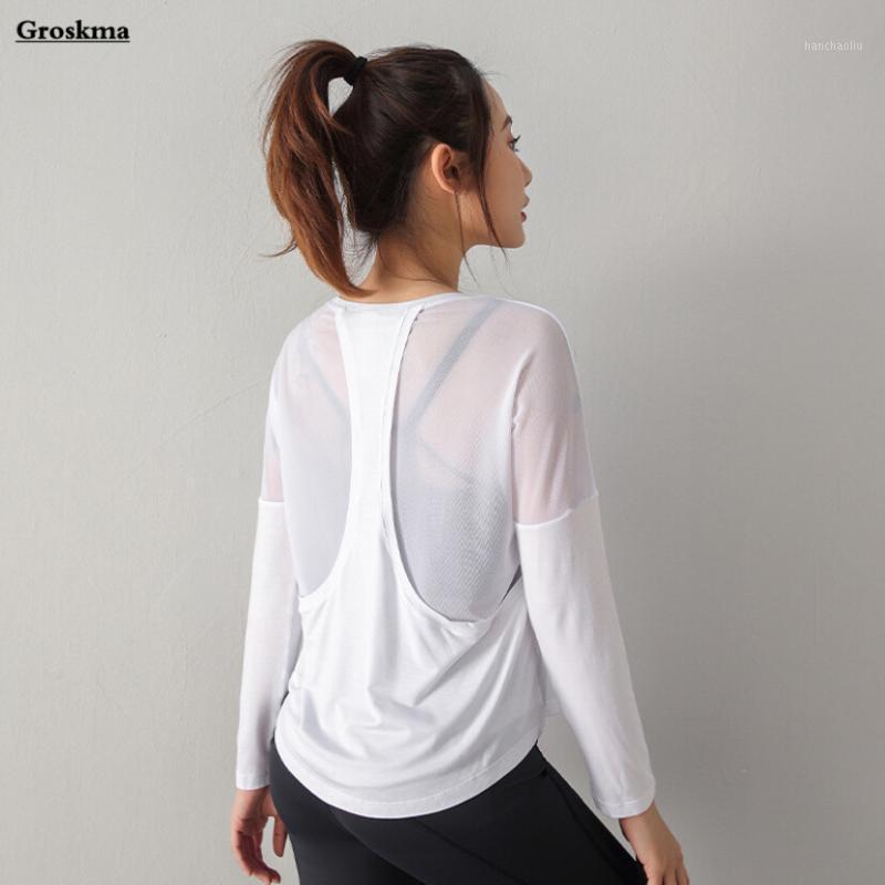 Long sleeve yoga t shirt mesh patchwork woman fitnss gym top quick dry sports wear tshirts women running clothing1, Black
Long sleeve yoga t shirt mesh patchwork woman fitnss gym top quick dry sports wear tshirts women running clothing1, Black