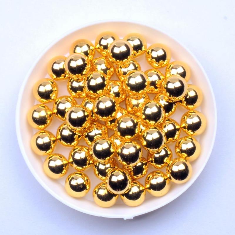 Metallic Gold Round Beads 4mm 5mm 6mm 8mm 10mm No Hole Imitation Resin Pearls DIY Crafts Decoration
Metallic Gold Round Beads 4mm 5mm 6mm 8mm 10mm No Hole Imitation Resin Pearls DIY Crafts Decoration