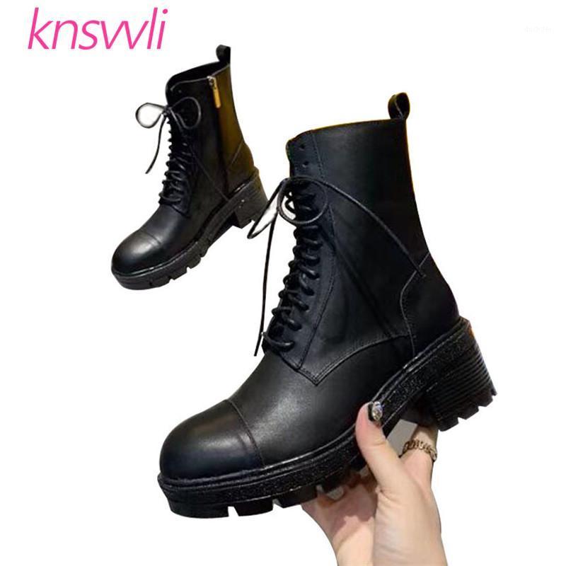Black Leather Ankle Boots Women Lace Up Round Toe Knight Short Boots Chunky Heels Shoes Woman Casual Motorcycle1
Black Leather Ankle Boots Women Lace Up Round Toe Knight Short Boots Chunky Heels Shoes Woman Casual Motorcycle1