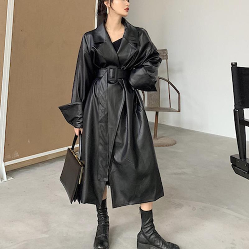 Sashes Casual Long Faux Leather Coat Women 2020 Winter Tide Fashion Turn Down Collar Handsome Long Sleeve Black New XJ2633, Black quilted xj2633
Sashes Casual Long Faux Leather Coat Women 2020 Winter Tide Fashion Turn Down Collar Handsome Long Sleeve Black New XJ2633, Black quilted xj2633