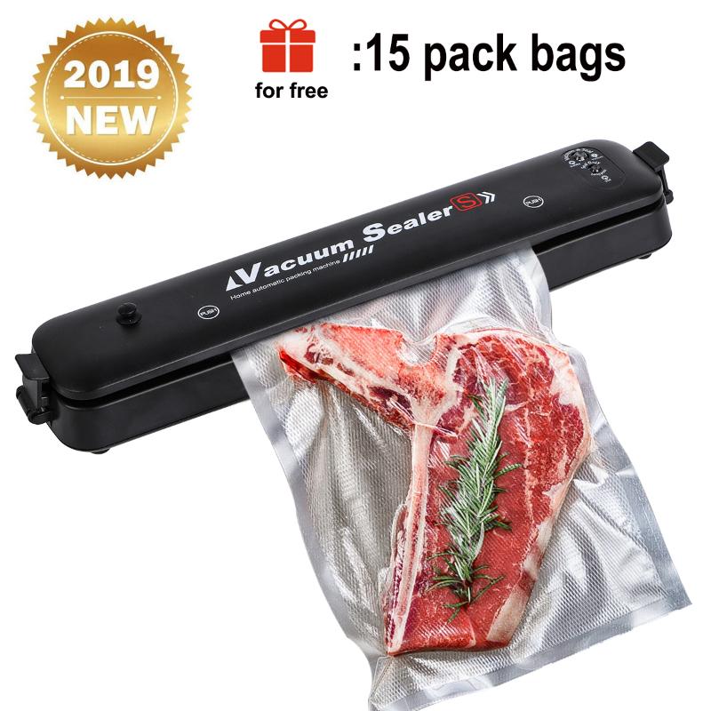 Kitchen Vacuum Sealer Automatic Sealer Machine Vacuum Packaging Machine Packer with 15Pcs bags
Kitchen Vacuum Sealer Automatic Sealer Machine Vacuum Packaging Machine Packer with 15Pcs bags