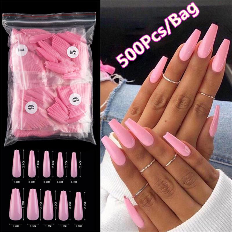 100/500pcs/Bag Shiny False Nails Candy Color Colorful Long Ballerina Coffin Shape Nails UV Shiny Extra Long Full Wrap Fake, 100pcs-bag natural
100/500pcs/Bag Shiny False Nails Candy Color Colorful Long Ballerina Coffin Shape Nails UV Shiny Extra Long Full Wrap Fake, 100pcs-bag natural