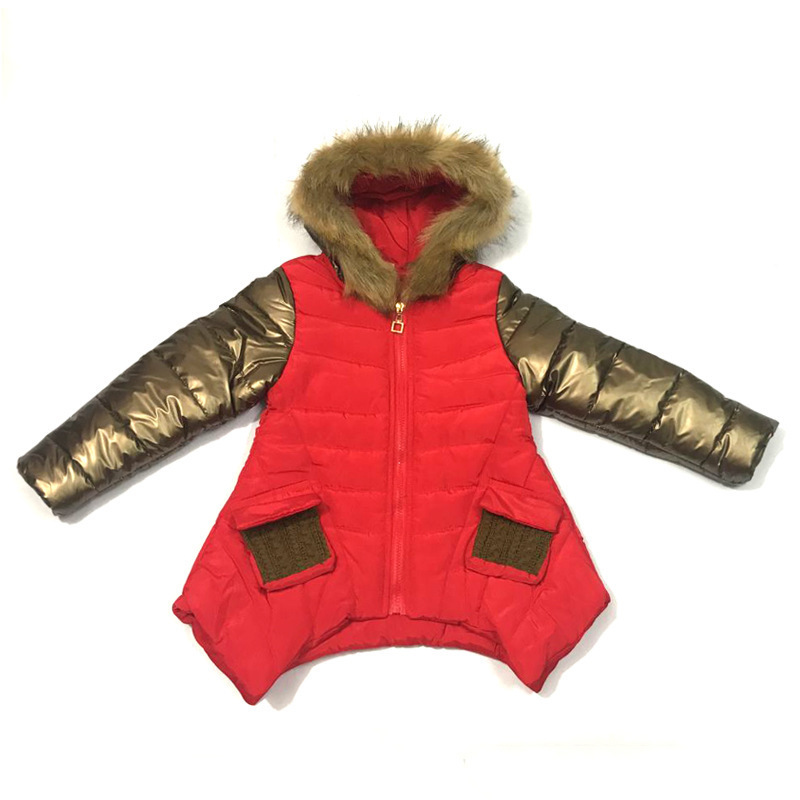 Winter Coat Girl Fashion Kids Jacket For Girls Warm Fur Hooded Thick Coat Girls Cool Cold Outerwear Girl Clothes Parka For Girls LJ201128