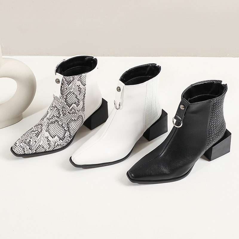 Women's ankle boots more size 22-28cm Autumn length and snake pattern sewing back zipper winter snowboots 3 colour LOCV, Black-winter
Women's ankle boots more size 22-28cm Autumn length and snake pattern sewing back zipper winter snowboots 3 colour LOCV, Black-winter
