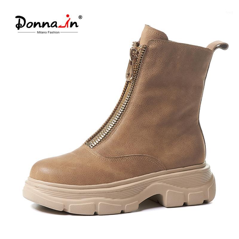Donna-in Platform Boots Women Calf Leather Round Toe Zipper Fashion Mid-calf Boots Large Size Autumn Winter Shoes Women Flats1, Apricot pigskin
Donna-in Platform Boots Women Calf Leather Round Toe Zipper Fashion Mid-calf Boots Large Size Autumn Winter Shoes Women Flats1, Apricot pigskin