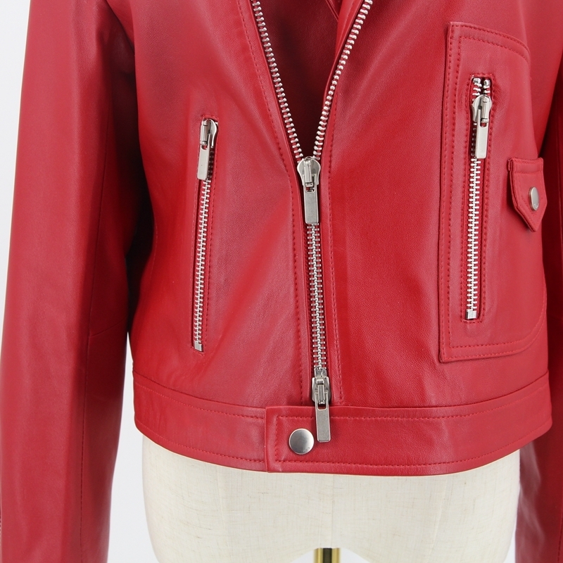 QIUCHEN arrival women spring real leather jacket genuine sheep leather coat Fashion women jacket 201030