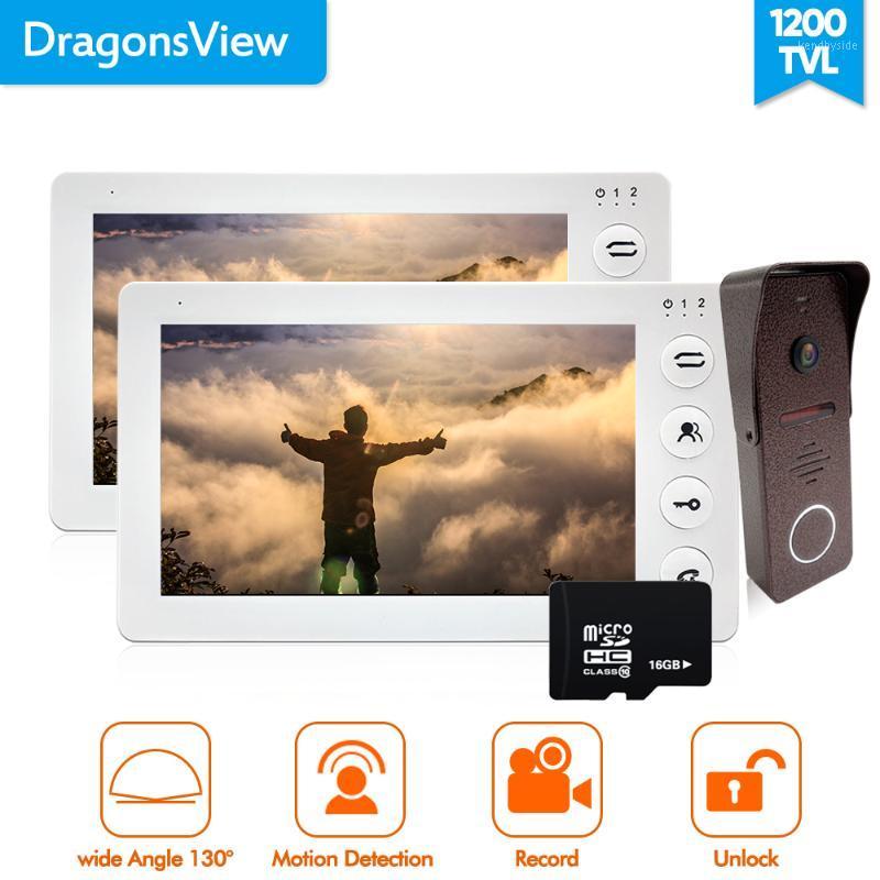 Dragonsview White Video Intercom Door Phone Doorbell Camera Wide Angle 130 Degree 2.3mm 16GB SD card 2 Monitors 1 Outdoor Panel1
Dragonsview White Video Intercom Door Phone Doorbell Camera Wide Angle 130 Degree 2.3mm 16GB SD card 2 Monitors 1 Outdoor Panel1