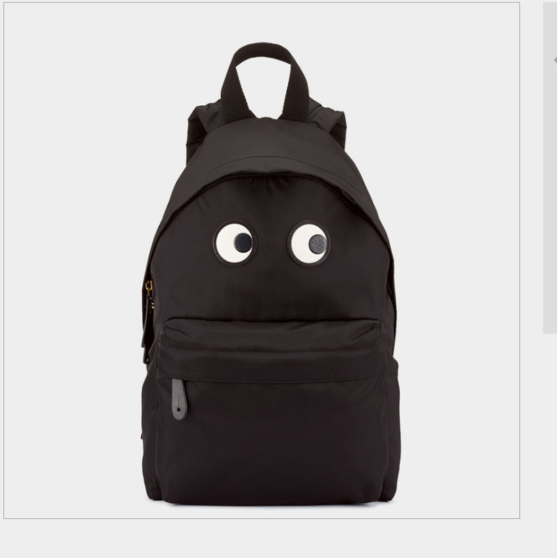 Hindmarch / British accessories designer nylon big eyes schoolbag Anya backpack
Hindmarch / British accessories designer nylon big eyes schoolbag Anya backpack