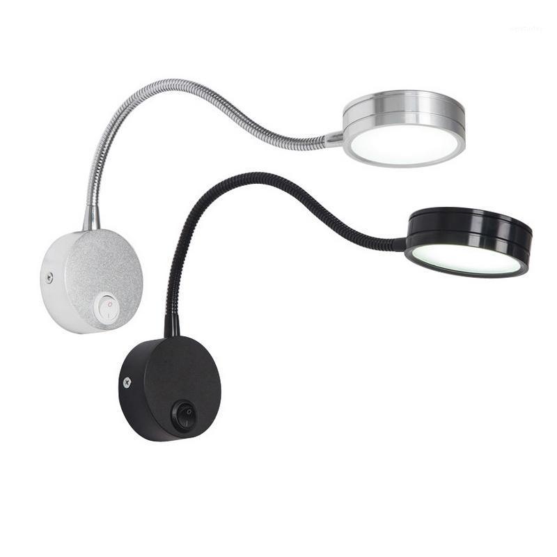 LED Wall Lamps With Knob Switch 3W 5W AC90-260V Silver Black Bedroom Bedside Reading Light Direction Adjustable Indoor Lighting1
LED Wall Lamps With Knob Switch 3W 5W AC90-260V Silver Black Bedroom Bedside Reading Light Direction Adjustable Indoor Lighting1