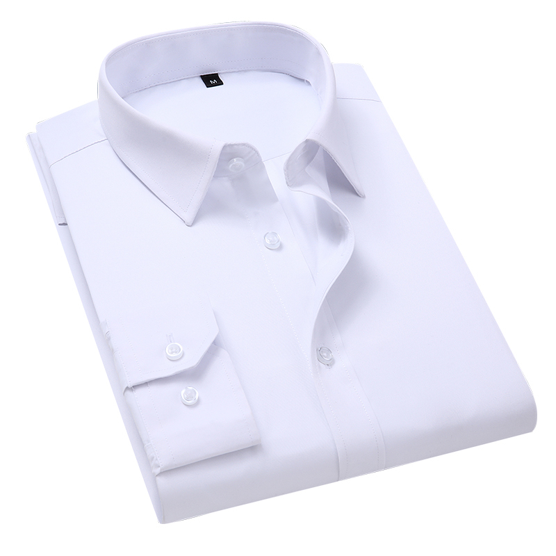 Plus Size 8XL 7XL 6XL 5XL 4XL Mens Business Casual Long Sleeved Shirt Solid Color White Black Cotton Social Dress Shirts 201124
Plus Size 8XL 7XL 6XL 5XL 4XL Mens Business Casual Long Sleeved Shirt Solid Color White Black Cotton Social Dress Shirts 201124
