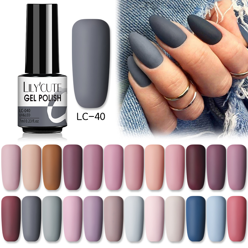 LILYCUTE 7ml Gel Nail Polish Winter Grey Color Series Semi Permanent Matte Top Coat Soak Off UV LED Nail Art Hybrid Gel Nail, 5ml-9
LILYCUTE 7ml Gel Nail Polish Winter Grey Color Series Semi Permanent Matte Top Coat Soak Off UV LED Nail Art Hybrid Gel Nail, 5ml-9