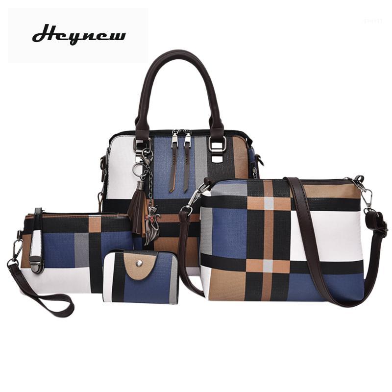 4Pcs/set Composite Tassel Bag lady Fashion England style blue plaid Shoulder Crossbody Handbag Phone Bags For Women1, Black
4Pcs/set Composite Tassel Bag lady Fashion England style blue plaid Shoulder Crossbody Handbag Phone Bags For Women1, Black