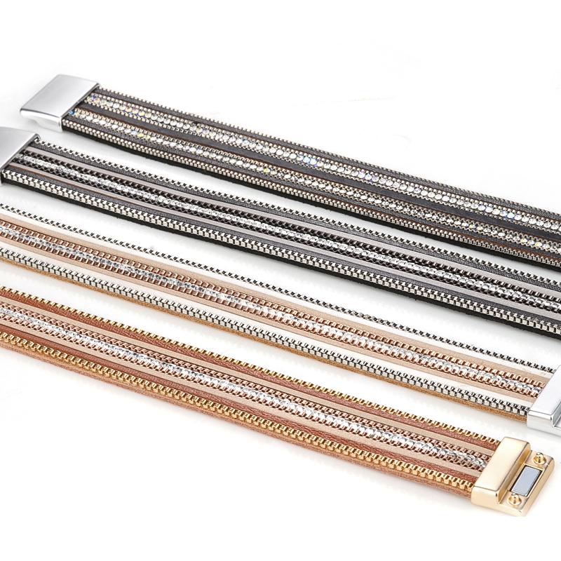 Women's Retro Woven Multilayer Leather Bracelet Retro Charm Magnetic Wrap Bracelet Fashion Costume Jewelry
Women's Retro Woven Multilayer Leather Bracelet Retro Charm Magnetic Wrap Bracelet Fashion Costume Jewelry