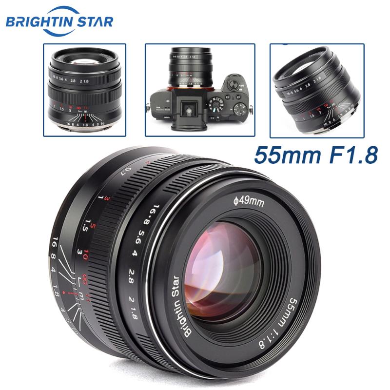 Brightin Star 55mm F1.8 Camera Lens for Canon EOSR Nikon Z-Mount Z6 Z7 Sony A7RIII Full Frame Large Aperture Manual Focus
Brightin Star 55mm F1.8 Camera Lens for Canon EOSR Nikon Z-Mount Z6 Z7 Sony A7RIII Full Frame Large Aperture Manual Focus