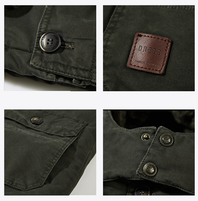 Winter Men's Jacket Parka Top Warm Waterproof Big Size Jacket Thicken Male Heavy Wool Winter Coat Male Fleece Cotton-Padded LJ201215