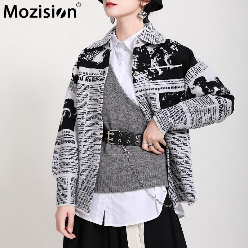 Mozision Letter Print Jacket Women Turn-down Collar Full Sleeve Single Breasted Coat Female Winter New Streetwear Loose Coats, White
Mozision Letter Print Jacket Women Turn-down Collar Full Sleeve Single Breasted Coat Female Winter New Streetwear Loose Coats, White