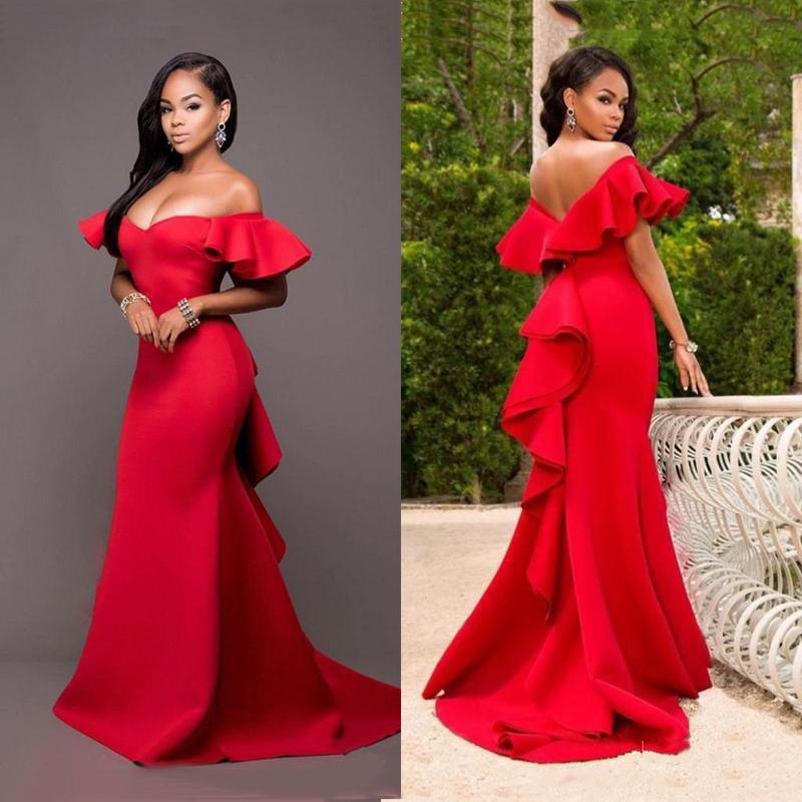 Custom Made Red Off Shoulder Mermaid Evening Gowns Short Sleeves Floor Length Satin Long Plus Size Bridesmaid Dresses, Hunter green
Custom Made Red Off Shoulder Mermaid Evening Gowns Short Sleeves Floor Length Satin Long Plus Size Bridesmaid Dresses, Hunter green