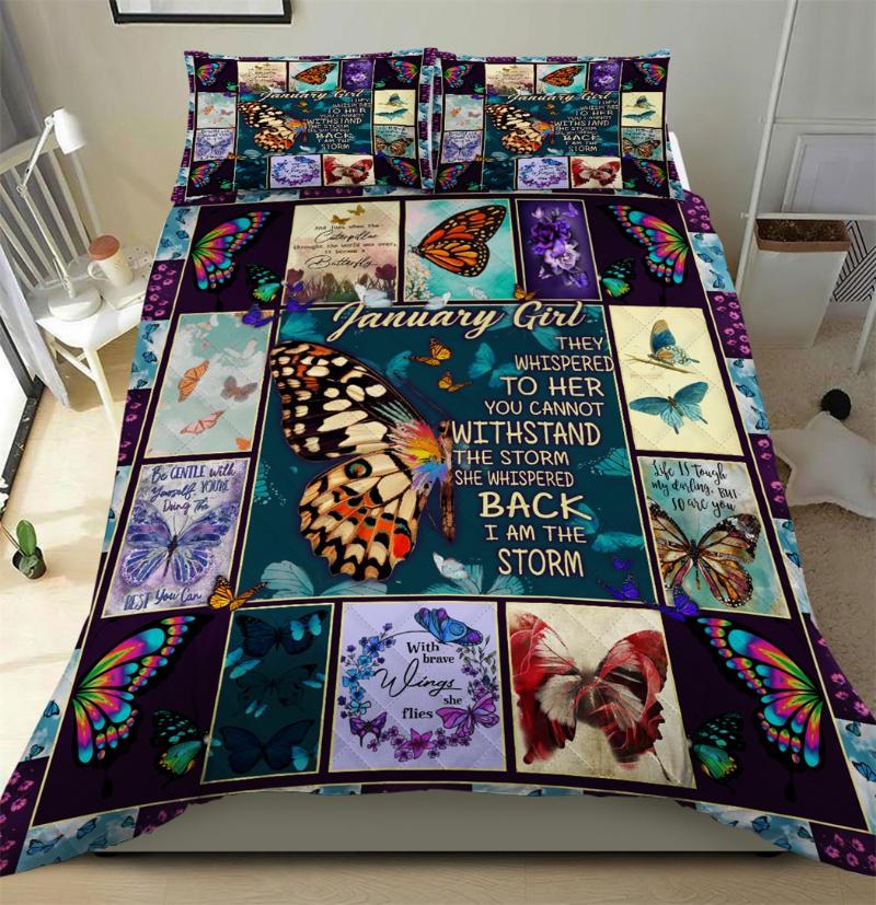 January to December birhtday gift butterfly 3pcs Quilt pillowcase Bedding Set Quilted Duvet Cover Bed Cover Set Home Textiles
January to December birhtday gift butterfly 3pcs Quilt pillowcase Bedding Set Quilted Duvet Cover Bed Cover Set Home Textiles