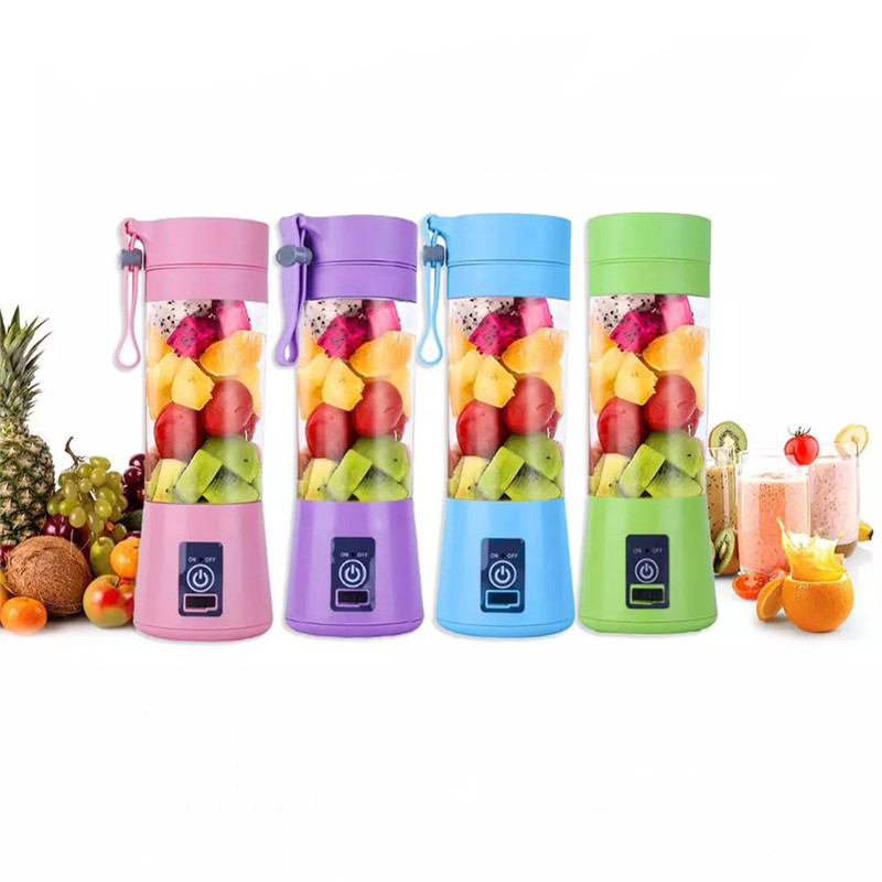 380ml 4 Blades Mini USB Rechargeable Tool Portable Electric Fruit Juicer Smoothie Maker Blender Machine Practical Festival Gifts
380ml 4 Blades Mini USB Rechargeable Tool Portable Electric Fruit Juicer Smoothie Maker Blender Machine Practical Festival Gifts