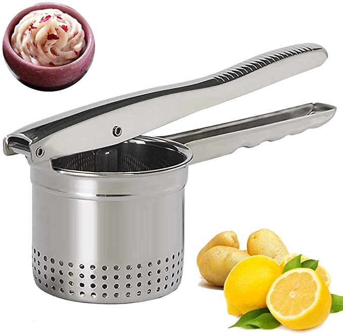 Stainless Steel Potato Ricer and Masher Premium Manual Mashed Fruit Masher Lemon Squeezer Manual Citrus Press Juicer FY2383
Stainless Steel Potato Ricer and Masher Premium Manual Mashed Fruit Masher Lemon Squeezer Manual Citrus Press Juicer FY2383