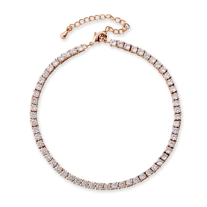 Ankle Bracelets Designer Jewelry Women Fashion Initial Anklets Dia Tennis Chain Iced Out Hip Hop Jewerly Bling Charms Accessories Free shipping