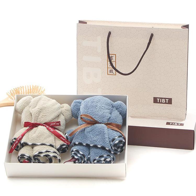 Towel Double Pack Bear Gift Box With Souvenir Two Large Towels High Density Coral Fleece, Double stick
Towel Double Pack Bear Gift Box With Souvenir Two Large Towels High Density Coral Fleece, Double stick