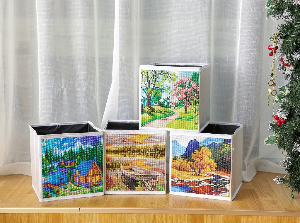 5D DIY Special Shaped Diamond Painting Foldable Storage Box Mosaic Landscape Diamond Embroidery kit Household Storage Home Decor
5D DIY Special Shaped Diamond Painting Foldable Storage Box Mosaic Landscape Diamond Embroidery kit Household Storage Home Decor