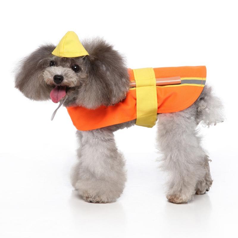 Clothes for pet Costumes Dog Halloween Costume Autume Winter Pet Dogs Funny Engineer Role Play With Hat Dress Up Accessories