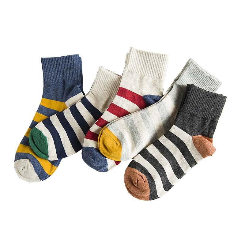 New Women's Striped Cuffs Two Kinds Of High Quality Pure Cotton Harajuku Fashion Casual Socks 5 Pair, Beige
New Women's Striped Cuffs Two Kinds Of High Quality Pure Cotton Harajuku Fashion Casual Socks 5 Pair, Beige