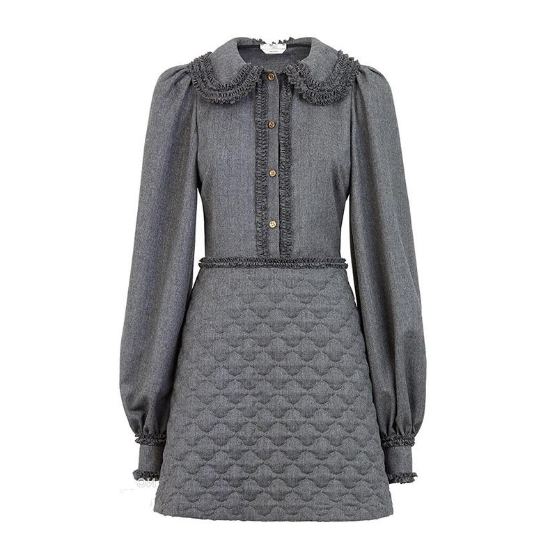 SeeBeautiful Stitching Loose Dresses Lapel Long Sleeve Single Breasted Casual New Fashion 2020 Autumn Winter Women M459, Gray
SeeBeautiful Stitching Loose Dresses Lapel Long Sleeve Single Breasted Casual New Fashion 2020 Autumn Winter Women M459, Gray