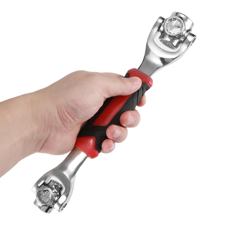 Vise Socket With Spline Bolt 48 In 1 General Furniture Car Repair Wrench Hand Tool Multifunction Wrench Adjustable