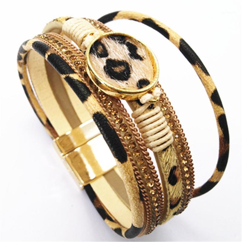 Magnet Elegant New Handmade Fashion Black Leopard Leather Bracelets Women Multilayer Bangle Female Wedding Jewelry Gifts1
Magnet Elegant New Handmade Fashion Black Leopard Leather Bracelets Women Multilayer Bangle Female Wedding Jewelry Gifts1
