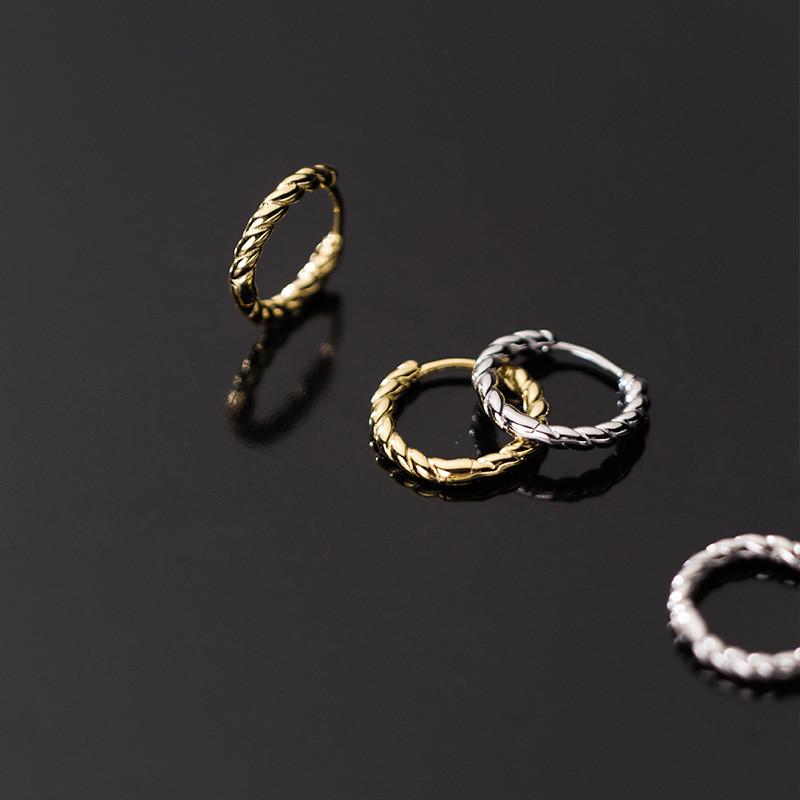 100% Real 925 Sterling Silver Minimalist Round Twist Pattern Hoop Earrings For Women Girls Daughter Jewelry Gift
100% Real 925 Sterling Silver Minimalist Round Twist Pattern Hoop Earrings For Women Girls Daughter Jewelry Gift