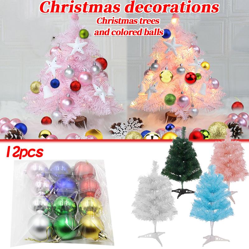 Small Christmas Trees Package Mini Desktop Decoration With 12pcs Christmas Ball Mini Decorations Hanging Pendants #3
Small Christmas Trees Package Mini Desktop Decoration With 12pcs Christmas Ball Mini Decorations Hanging Pendants #3