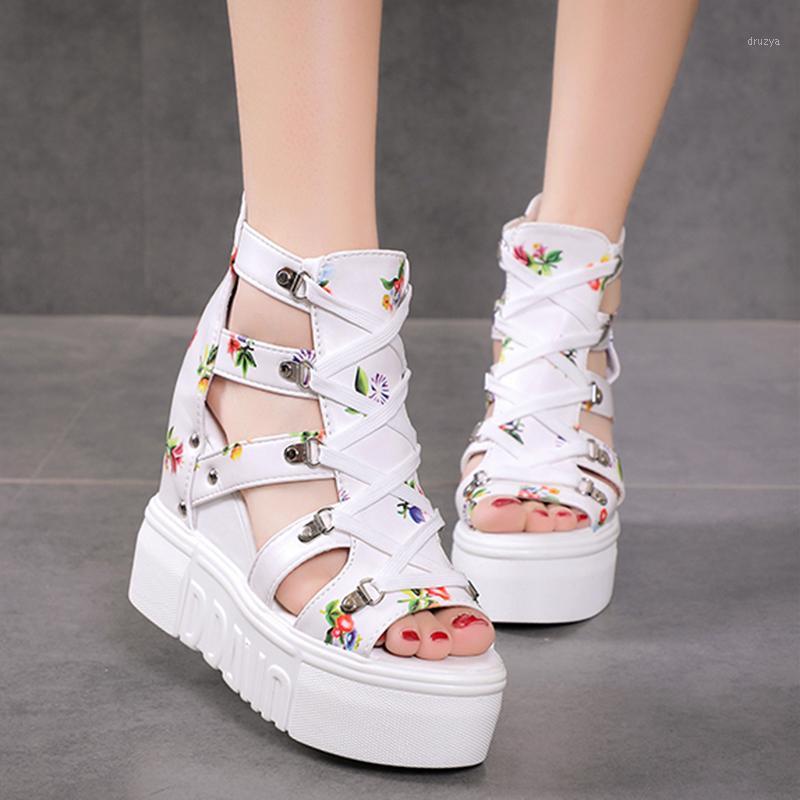Lucyever 12cm Super High Heels Platform Sandals Women Fashion Print Cross Strap Shoes Woman Casual Hollow Out Wedges Sandalias1, Black
Lucyever 12cm Super High Heels Platform Sandals Women Fashion Print Cross Strap Shoes Woman Casual Hollow Out Wedges Sandalias1, Black
