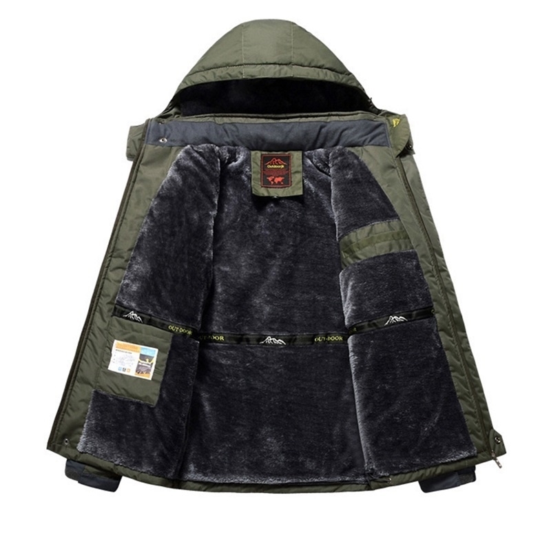 Winter Men Overcoat Hooded Waterproof Male Bomber Jakcet Thicken Warm Casual Men Jacket Fashion Plus Size 6xl Zipper Outerwear 201218