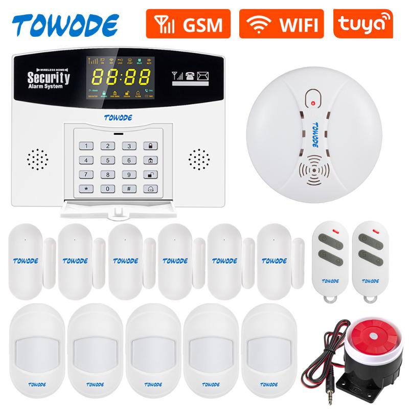 Alarm Systems TOWODE W210 Tuya Smart System WIFI GSM Home Security Wireless LCD Display Panel PIR Motion Detector Door Sensor Kit
Alarm Systems TOWODE W210 Tuya Smart System WIFI GSM Home Security Wireless LCD Display Panel PIR Motion Detector Door Sensor Kit