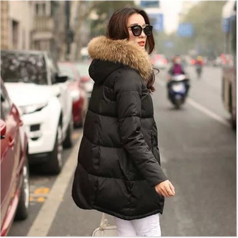 Coat Jacket Hooded Winter Jacket Women parkas New women's jacket fur collar Outerwear Female plus Size Winter coats 201217