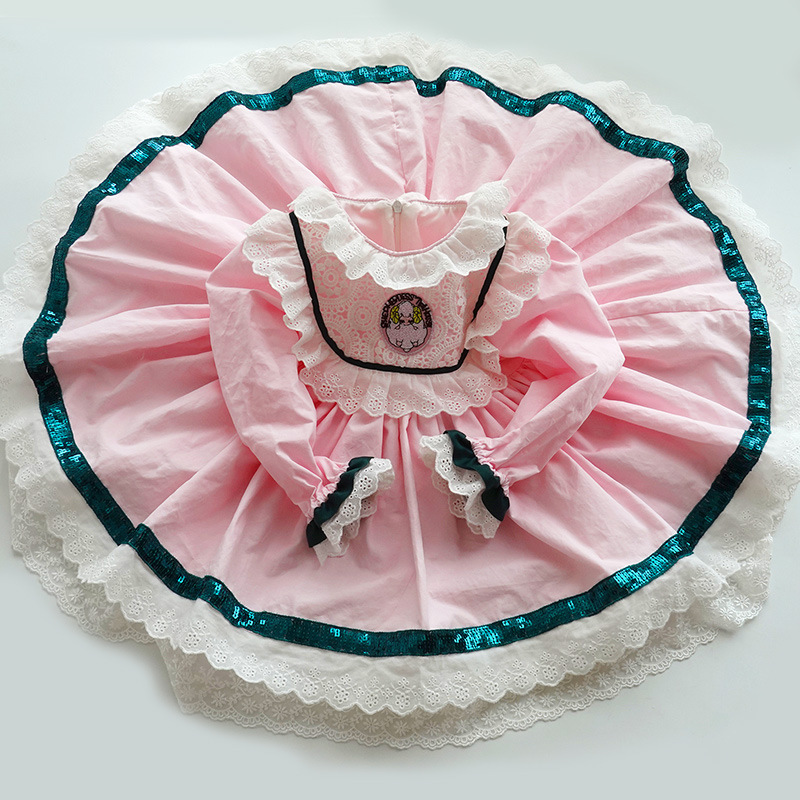 Baby GIrl Pink Lace Turkey Vintage Dresses Children Lolita Princess Ball Gown for Girls Birthday Party Dress F1217, Short sleeves
Baby GIrl Pink Lace Turkey Vintage Dresses Children Lolita Princess Ball Gown for Girls Birthday Party Dress F1217, Short sleeves