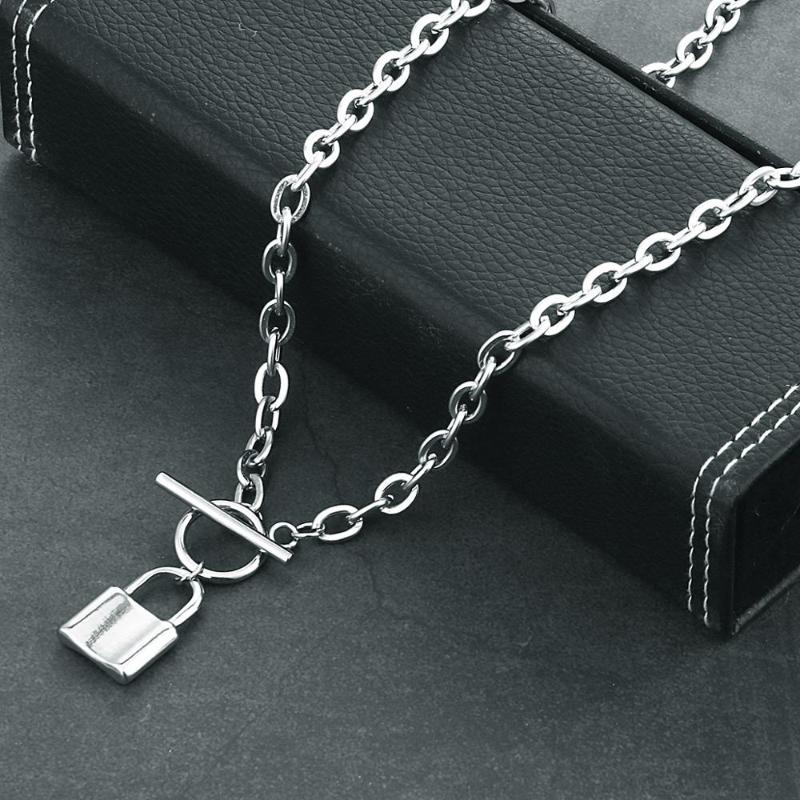 Lock Pendant Necklace Punk 90s Link Chain Padlock Necklace for Women Silver Color Stainless Steel Necklaces Gothic Jewelry Gift
Lock Pendant Necklace Punk 90s Link Chain Padlock Necklace for Women Silver Color Stainless Steel Necklaces Gothic Jewelry Gift