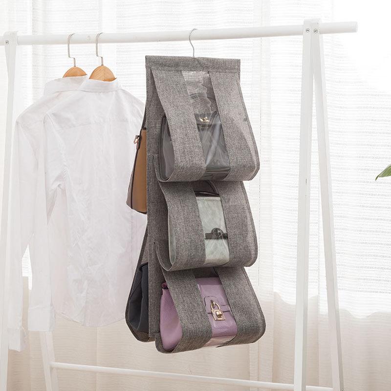 New Hanging Wardrobe 5 Compartments Bag Storage Hanging Bag Multifunctional Window With Linen Hook For Both Sides 4 Colors, Beige
New Hanging Wardrobe 5 Compartments Bag Storage Hanging Bag Multifunctional Window With Linen Hook For Both Sides 4 Colors, Beige
