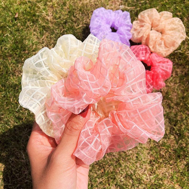 New Summer Cute Plaid Thin Chiffon Scrunchie Women Girls Ponytail Holder Sweet Elastic Hair Rubber Band Fashion Hair Accessories
New Summer Cute Plaid Thin Chiffon Scrunchie Women Girls Ponytail Holder Sweet Elastic Hair Rubber Band Fashion Hair Accessories
