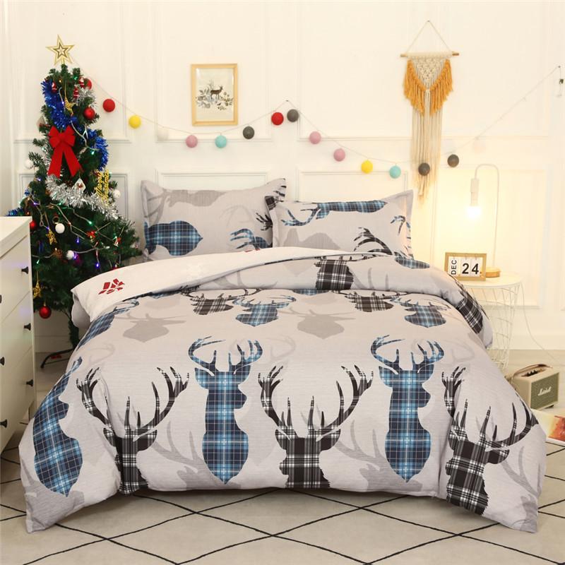 Bohemian style Christmas Bedding Set Elk printed Duvet Cover Two-piece Three-piece Queen King Size Gift Cartoon Home Textile, 03
Bohemian style Christmas Bedding Set Elk printed Duvet Cover Two-piece Three-piece Queen King Size Gift Cartoon Home Textile, 03