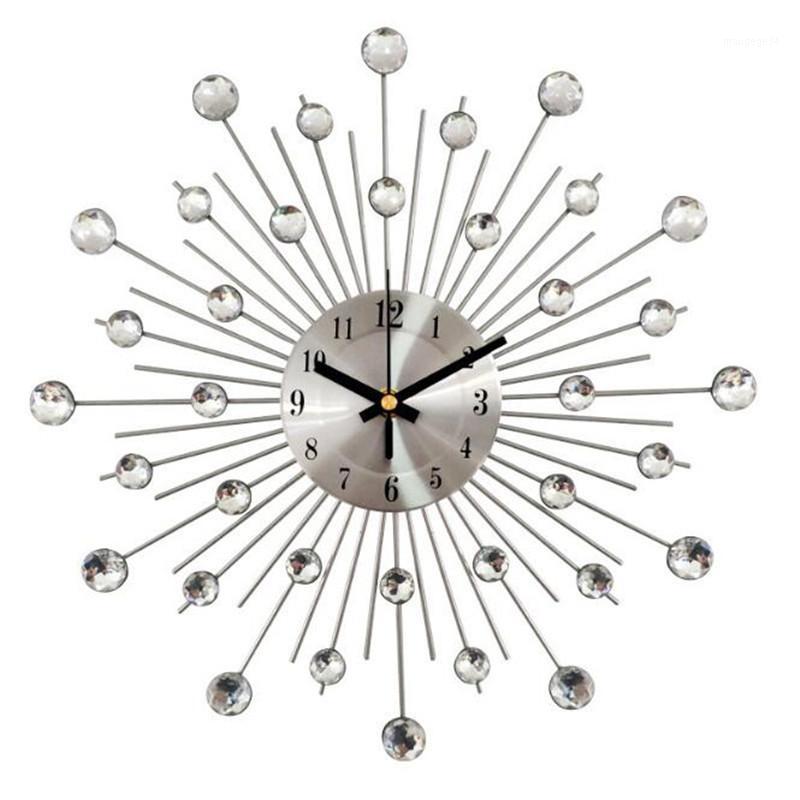 Creative Wall Clock Crystal Silver Wrought Iron Wall watch Personality Art Decoration home Living Room Bedroom Clock1
Creative Wall Clock Crystal Silver Wrought Iron Wall watch Personality Art Decoration home Living Room Bedroom Clock1