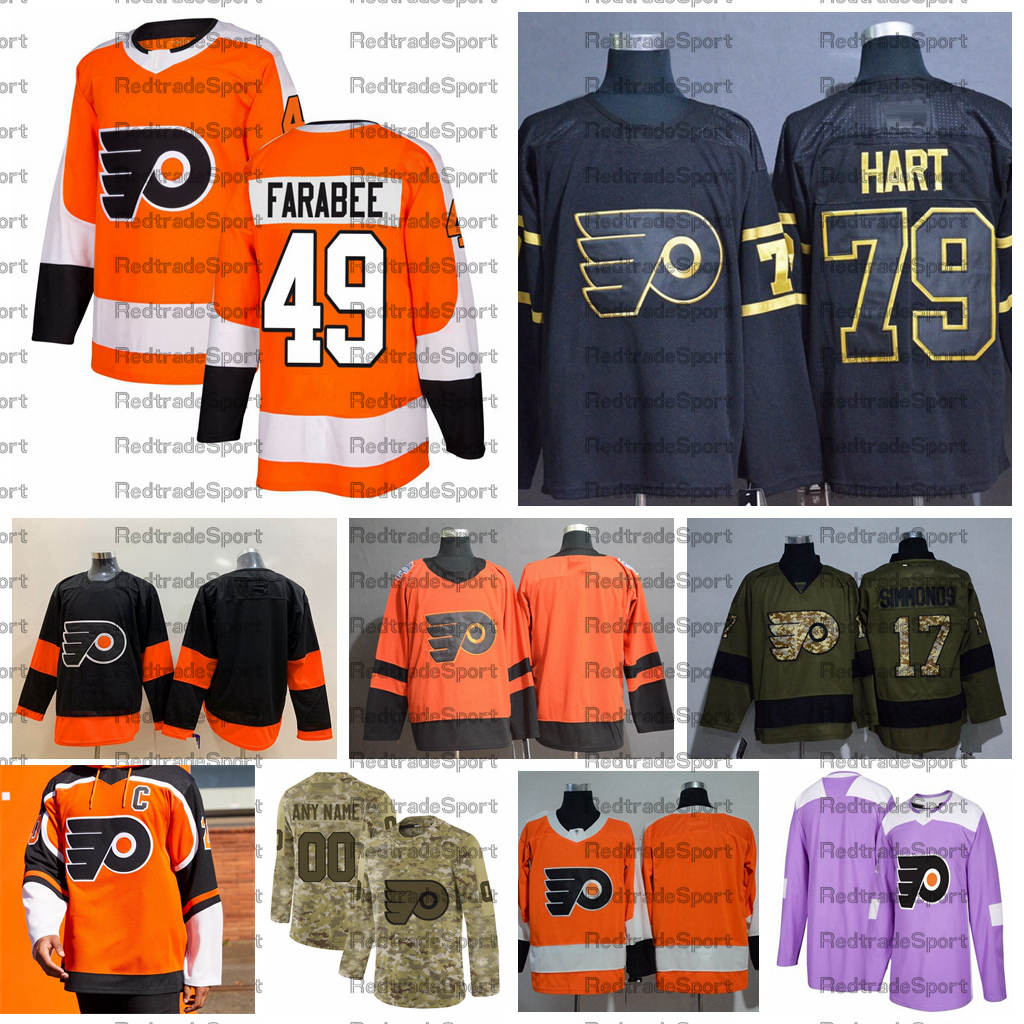 2021 Reverse Retro Customize #49 Joel Farabee Philadelphia Flyers Hockey Jerseys Golden Edition Camo Veterans Day Fights Cancer Shirts, Black;red
2021 Reverse Retro Customize #49 Joel Farabee Philadelphia Flyers Hockey Jerseys Golden Edition Camo Veterans Day Fights Cancer Shirts, Black;red