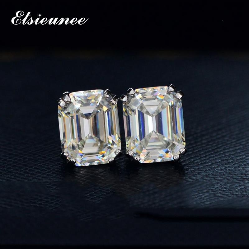 Stud ELSIEUNEE Classic 100% 925 Sterling Silver Created Moissanite Diamond Gemstone Earrings Wedding Fine Jewelry Drop
Stud ELSIEUNEE Classic 100% 925 Sterling Silver Created Moissanite Diamond Gemstone Earrings Wedding Fine Jewelry Drop