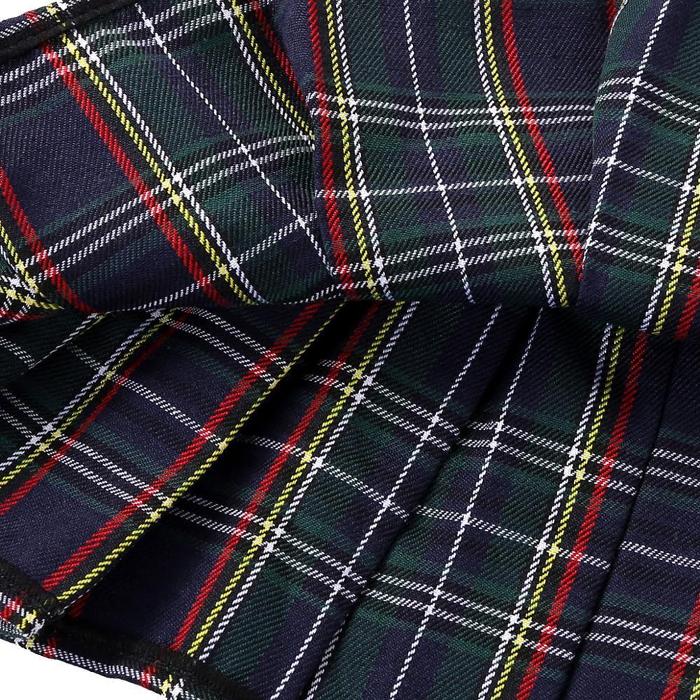 Women Ladies Japanese School Pleated Skirt Sexy Micro Mini Preppy Harajuku Plaid Skirts Scottish Grid A Line Miniskirt Club Wear T200520