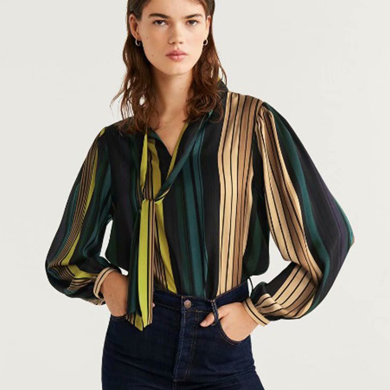 2021 New Women Spring Autumn Striped Printed Bow Collar Office Lady Fashion Tops Long Sleeves Color Mixing Causal Outerwear Scw9
2021 New Women Spring Autumn Striped Printed Bow Collar Office Lady Fashion Tops Long Sleeves Color Mixing Causal Outerwear Scw9